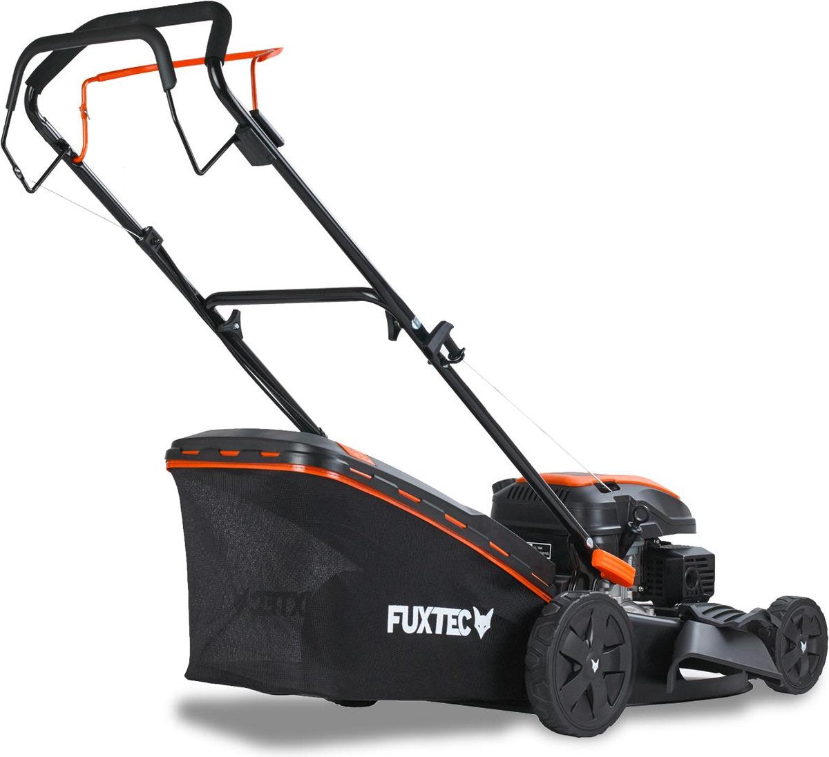 FUXTEC Grasmaaier Benzine - 51cm - 4-takt - 170cc - Zelfrijdend / Zelftrekkend /achterwielaandrijving - Mulchfunctie - Opvangbak 60L - FX-RM5170