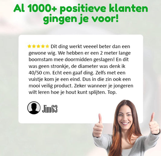 Steko Houtsplijter Voor Grote Blokken - Voor Aanmaakhout & Brandhout - Houtklover - Houtkliever - Splijtwig - Handmatig - Overal Te Gebruiken 1605 Gram - Metaal - Kloofwig - HOGE VOLUMEKORTING