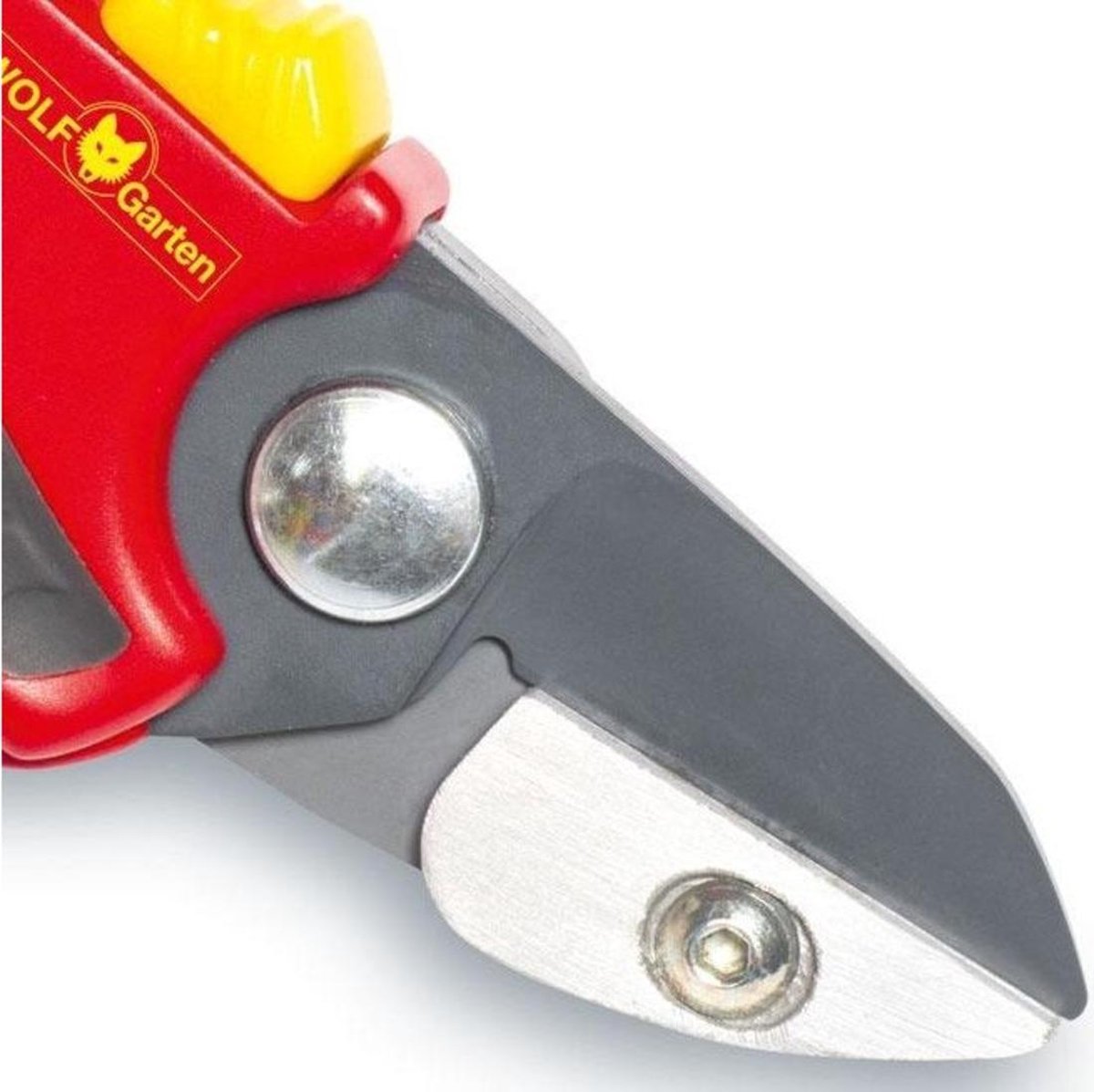 WOLF-Garten Snoeischaar "Premium Plus" RS 4000 - Aambeeld - Max. Knipdiameter 25 Mm - Links- En Rechtshandige - Softinleg Handgreep - Snijhoek 30° - Voor Grote Handen - Vervangbare Messen En Aambeeld