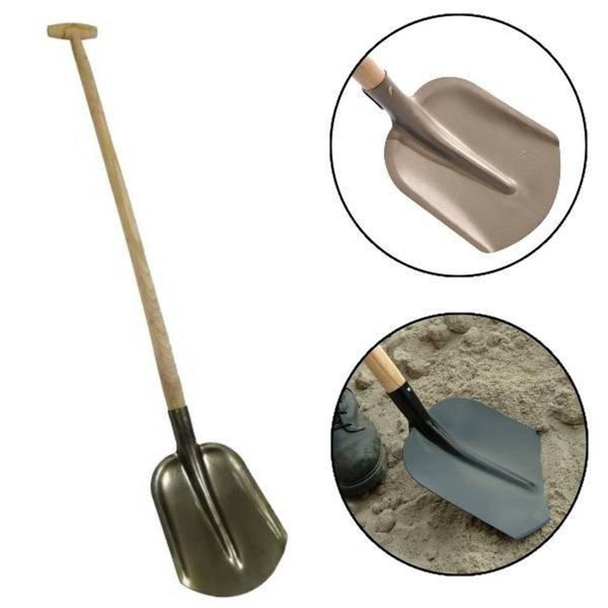 Gardenline Stalen Bats Met Houten Steel 135cm