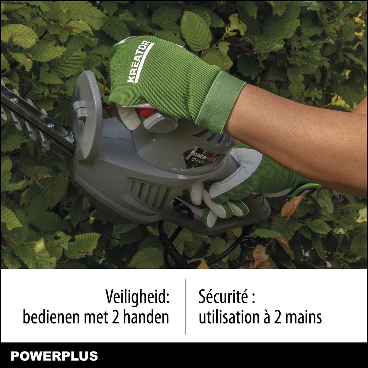 Powerplus POWEG40100 Elektrische Heggenschaar - 550W - Snoeien En Knippen - Zwaardlengte 560mm - Mesafstand 16mm - Haagschaar Voor Tuinonderhoud