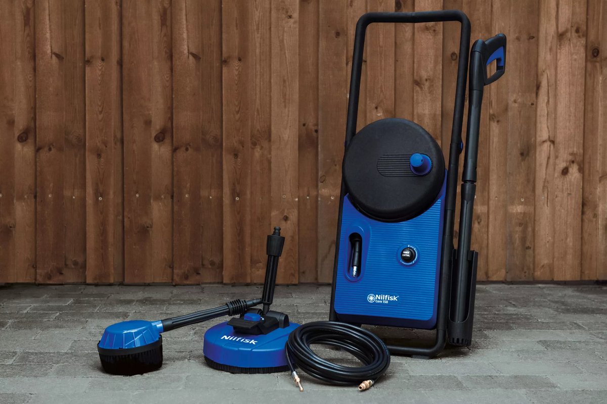NILFISK CORE 150 POWER CONTROL PAD HOGEDRUKREINIGER 150 BAR TERRASREINIGER RIOOLSLANG 10 METER WATERSLANG 5 JAAR GARANTIE