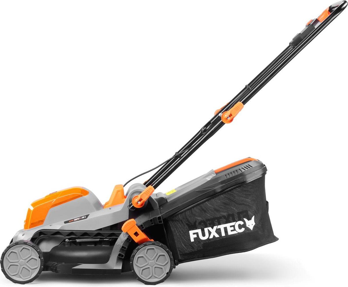 FUXTEC Grasmaaier Accu 40V (2x 20V) - Set Met Batterij (2x 2Ah) En Lader (2.4A Dubbellader)