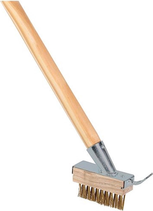 Synx Tools Onkruidborstel Met Schraper + Extra Borstel Met Schraper - Onkruidverwijderaar / Bodembewerkers - Voegenborstels -Voegenkrabbers - Met 2x Houders En 1x Steel 160cm