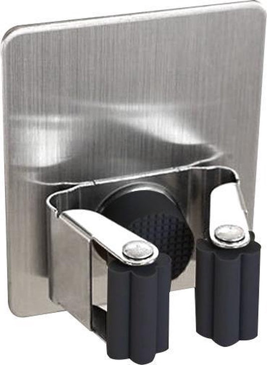 Merkloos Mop Houder - Mop - Houder - Bezem Ophangsysteem - Bezem Houder - Hanger - Staal