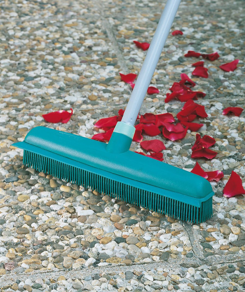  Leifheit Classic Suprabezem - Rubberen Bezem Met Telescoopsteel - 80-140 Cm Steellengte - 35 Cm Veegbreedte