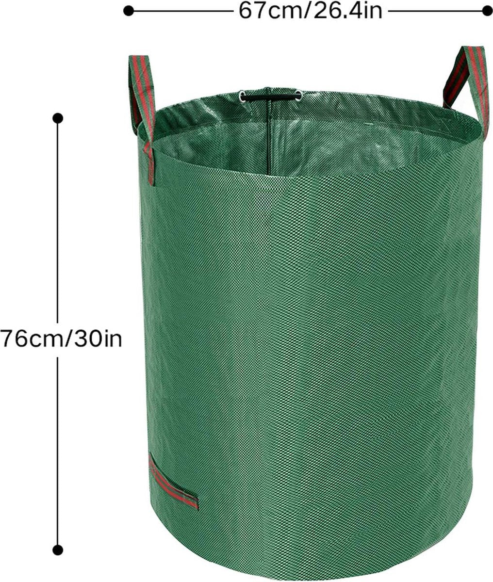  Tuin Afvalzakken - 2 Stuks - Opvouwbare Afvalzak - Tuin Afvalzak - Bladzakken - Waterstotend Tuinafvalzak - 270L