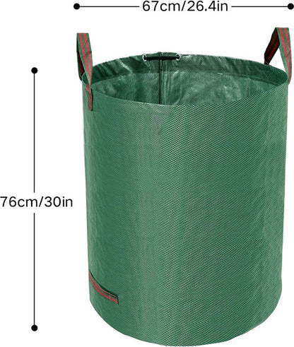  Tuin Afvalzakken - 2 Stuks - Opvouwbare Afvalzak - Tuin Afvalzak - Bladzakken - Waterstotend Tuinafvalzak - 270L