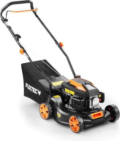  FUXTEC Grasmaaier Benzine - 41cm - 80cc - Duwmaaier - Opvangbak 45L - FX-RM4180