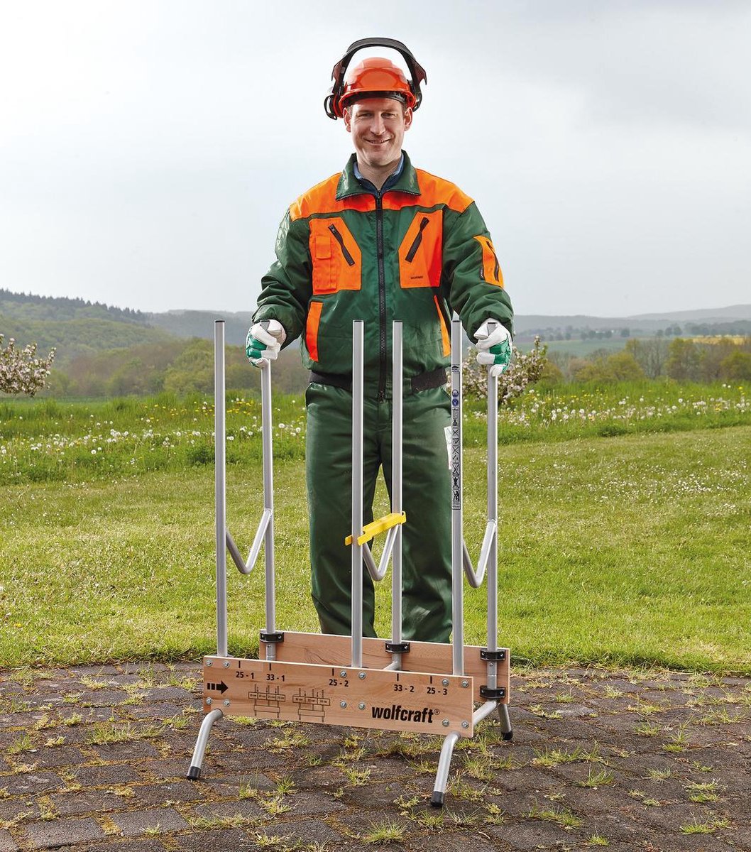  Wolfcraft - Professionele Zaagbok - Voor Kettingzaag - Hout - Opbouwbare, Stabiele Zaagbok Voor Brandhout - 5121000 - 10 JAAR GARANTIE