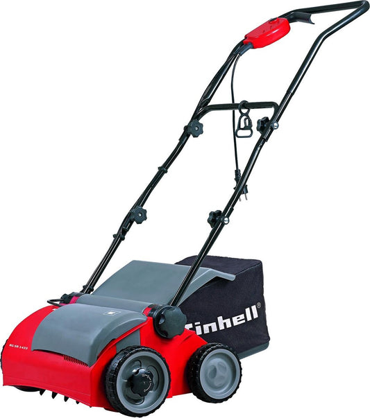  Einhell Verticuteerder En Beluchter RG-SA 1433 (1400 W - 33 Cm Werkbreedte - 3-voudige Hoogteverstelling - 28 L - Aanbevolen Voor Oppervlaktes Tot 400 M²)