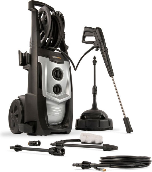  Powerplus POWXG90425 Hogedrukreiniger - 2500W - Max. 195 Bar - 468 L/h - Incl. 8m Slang, Terrasreiniger En Accessoires - Reiniger Voor Auto, Fiets En Meubelen