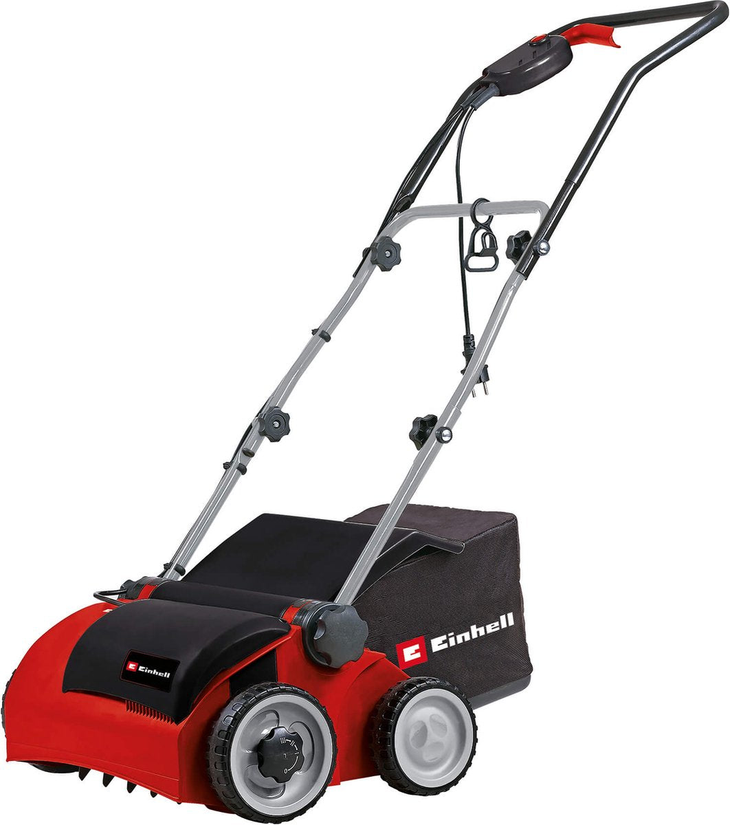  Einhell Verticuteerder En Beluchter RG-SA 1433 (1400 W - 33 Cm Werkbreedte - 3-voudige Hoogteverstelling - 28 L - Aanbevolen Voor Oppervlaktes Tot 400 M²)