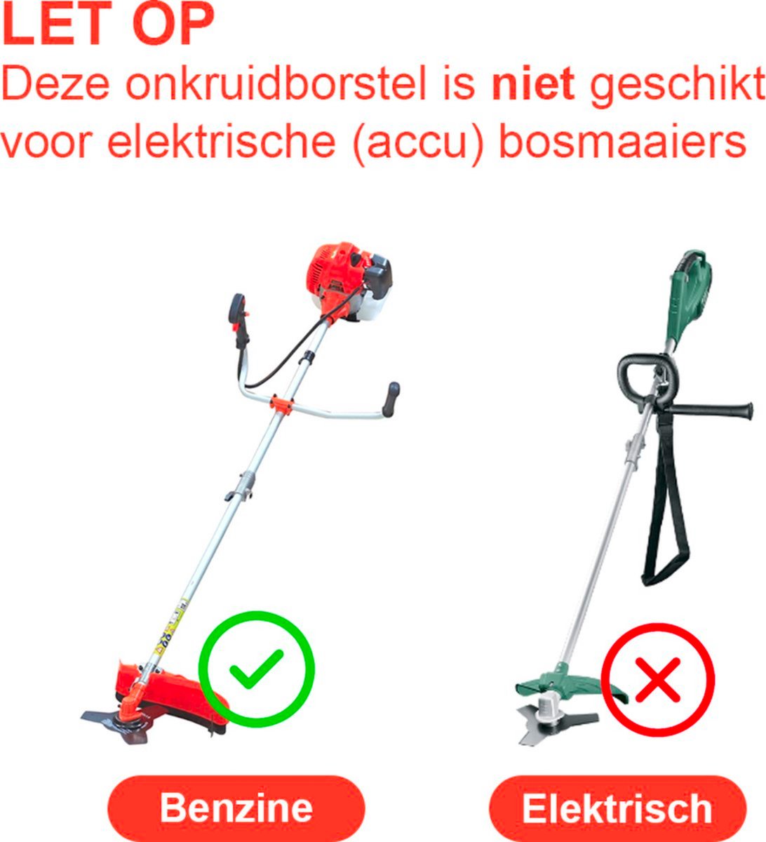 Merkloos Onkruidborstel Voor Bosmaaier | 200mm 20 Cm Staalborstel Nieuw | Universele Onkruidborstel 200 Mm - Onkruidverwijderaar - Voegenborstel - Grastrimmer