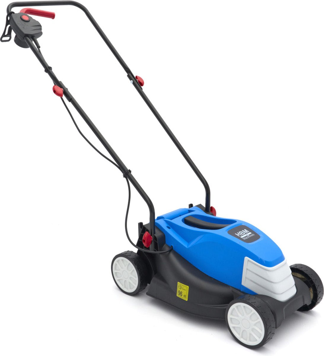 Merkloos 1300W Electrische Grasmaaier / Gazonmaaier 32 Cm Snijhoogtes 25-45-65 Mm 25 Liter Opvangbak
