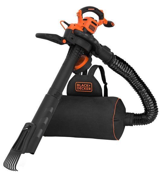 Black & Decker BLACK+DECKER BEBLV301 Bladblazer - Blaas En Zuigfunctie - Rugzak Als Opvangzak