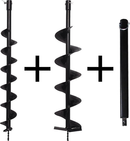  Kibani Grondboor 52cc Benzine + Grondboren Set 60 Mm + 80 Mm + 100 Mm + 150 Mm + 2 Verlengstukken - Palenboor - Grondboor Machine