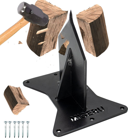  Miseru Houtklover – Geen Bijl Nodig – No Axe - Houtsplijter – Houtkliever – HANDMADE In Holland - Houtklover Voor Aanmaakhout – Metaal