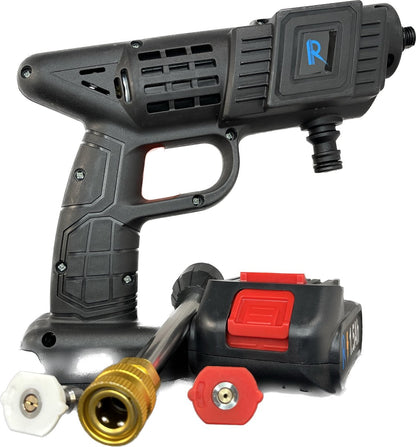  Hogedrukreinger Op Accu - Inclusief Opbergkoffer - Foam Gun - Foam Sprayer - Schuimpistool - Schuimsproeier - Hogedruk Pistool - Inclusief Accesoires