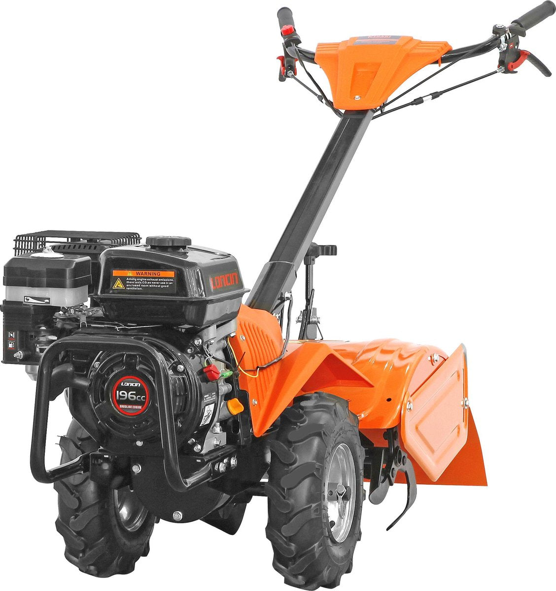  Kibani Grondfrees Benzine - 196cc - 46CM Breedte - 6.5PK - Loncin Motor - Tuinfrees - Tuinfrees Benzine - Bodemfrees - Tuinploeg - Grondfreesmachine