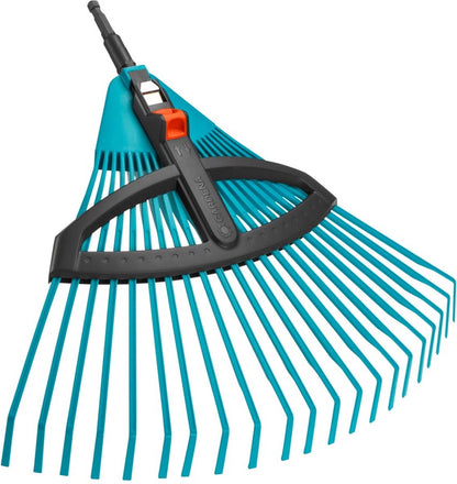  GARDENA Combisysteem Bladhark Hark - Werkbreedte Verstelbaar Van 35 Tot 52cm - Excl. Steel