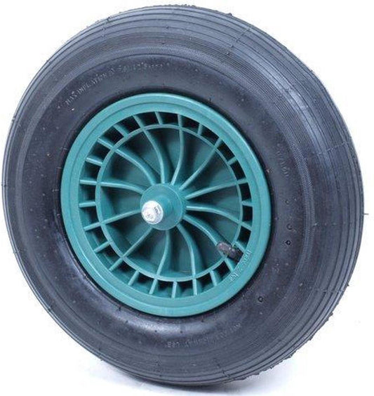  Kruiwagen Wiel 4.00 - 8 Luchtband Lijnprofiel - Asdiameter 20mm