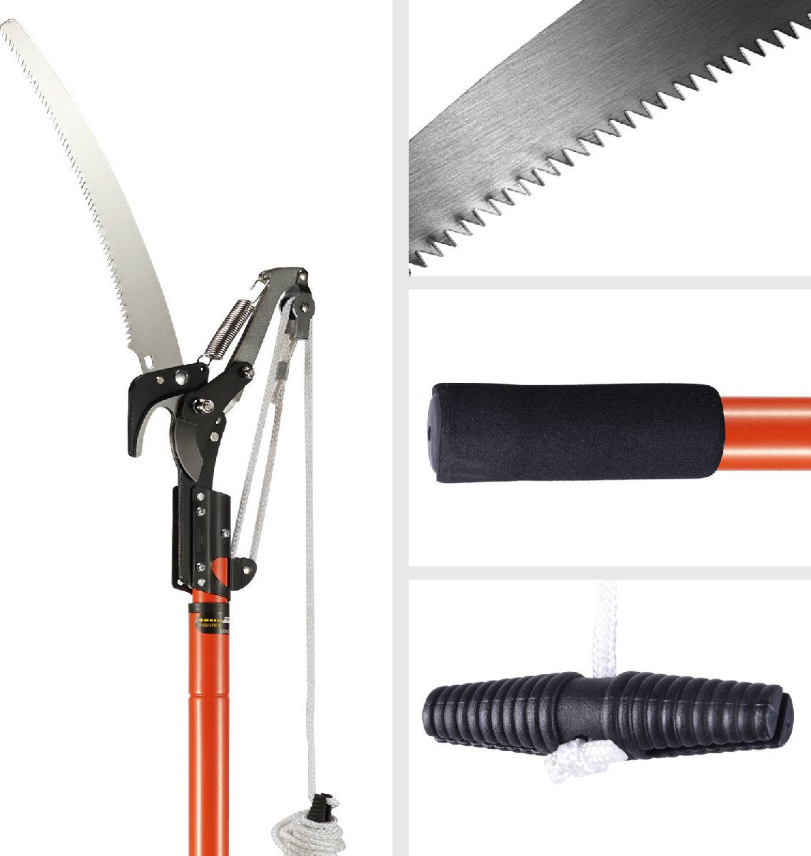  Gardebruk Takkenzaag Telescopisch - 2in1 Zaag &amp; Snoeischaar - Oranje