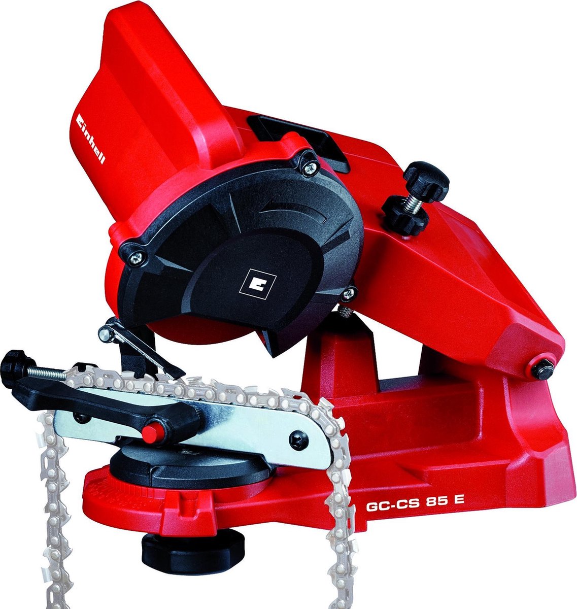  Einhell Kettingslijper GC-CS 85 E (85 W - 5500 /min - Slijphoekverstelling W. Schaal - Kettingspanner - Dieptebegrenzer Incl. Slijpschijf)