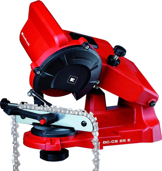  Einhell Kettingslijper GC-CS 85 E (85 W - 5500 /min - Slijphoekverstelling W. Schaal - Kettingspanner - Dieptebegrenzer Incl. Slijpschijf)