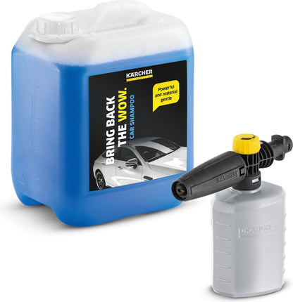  Kärcher Hogedrukreiniger Accessoire Set FJ 6 Foam Jet - Autoshampoo 5L – Regelbaar Spuitniveau - Tankinhoud 0,6L