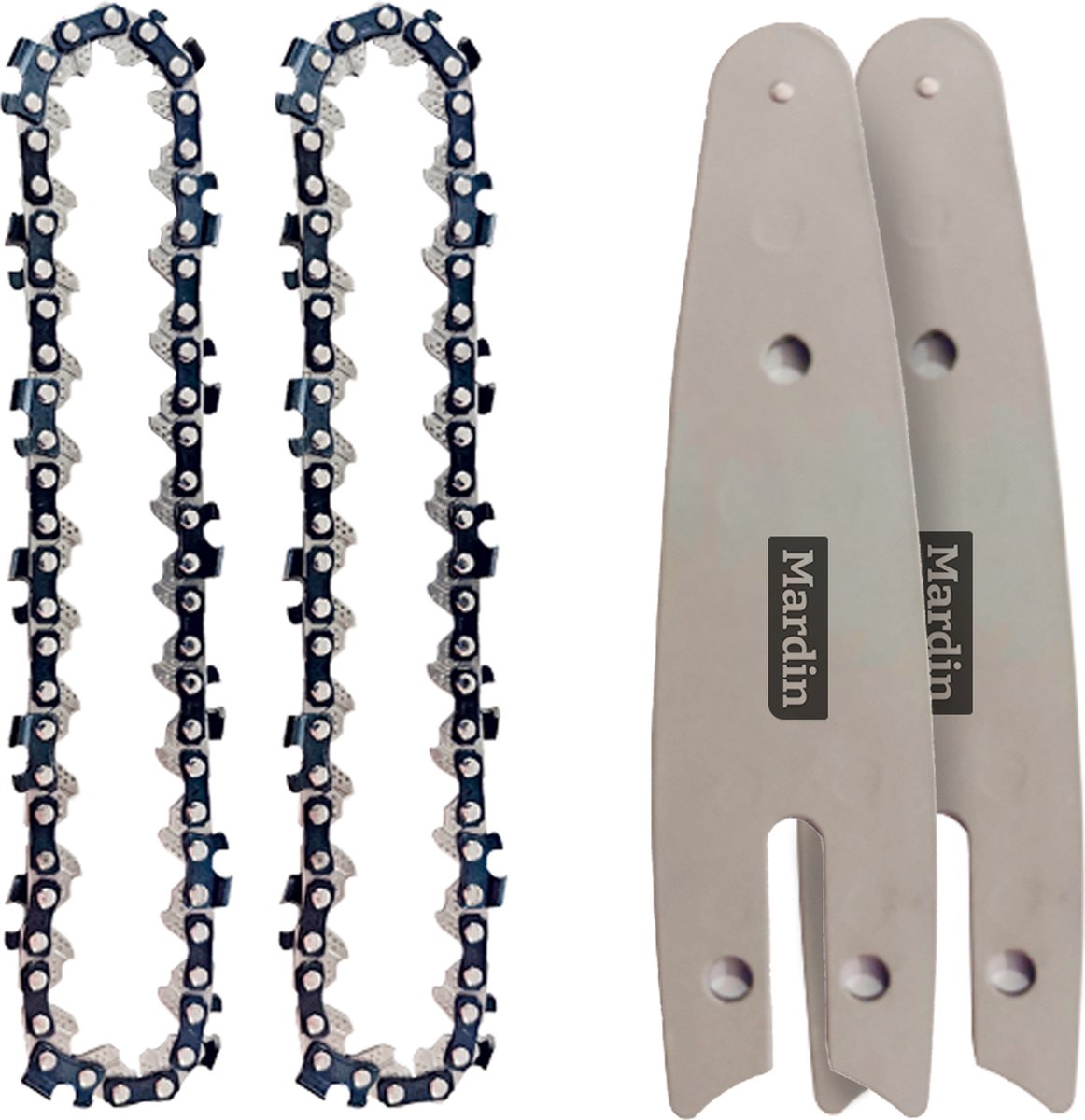  Mardin Mini Kettingzaag Accessoires Set - Snoeizaag - Kettingzaag - Kettingzaag Electrisch - 2x Ketting Plus X2 Zaagblad