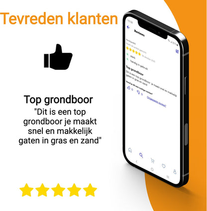  Grondboor Voor Boormachine - 8x25 Cm - Zwart