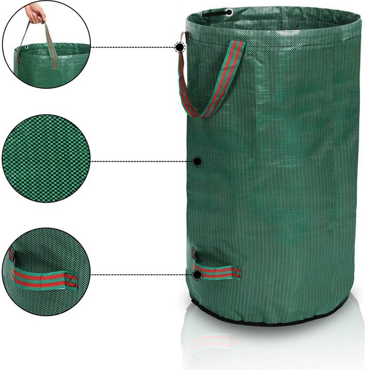  Tuin Afvalzakken - 2 Stuks - Opvouwbare Afvalzak - Tuin Afvalzak - Bladzakken - Waterstotend Tuinafvalzak - 270L