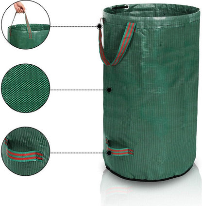  Tuin Afvalzakken - 2 Stuks - Opvouwbare Afvalzak - Tuin Afvalzak - Bladzakken - Waterstotend Tuinafvalzak - 270L