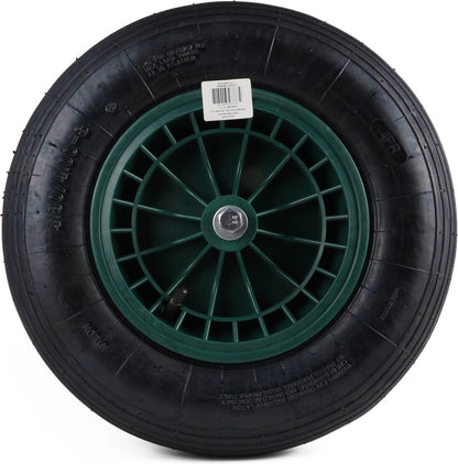  Kruiwagen Wiel 4.00 - 8 Luchtband Lijnprofiel - Asdiameter 20mm