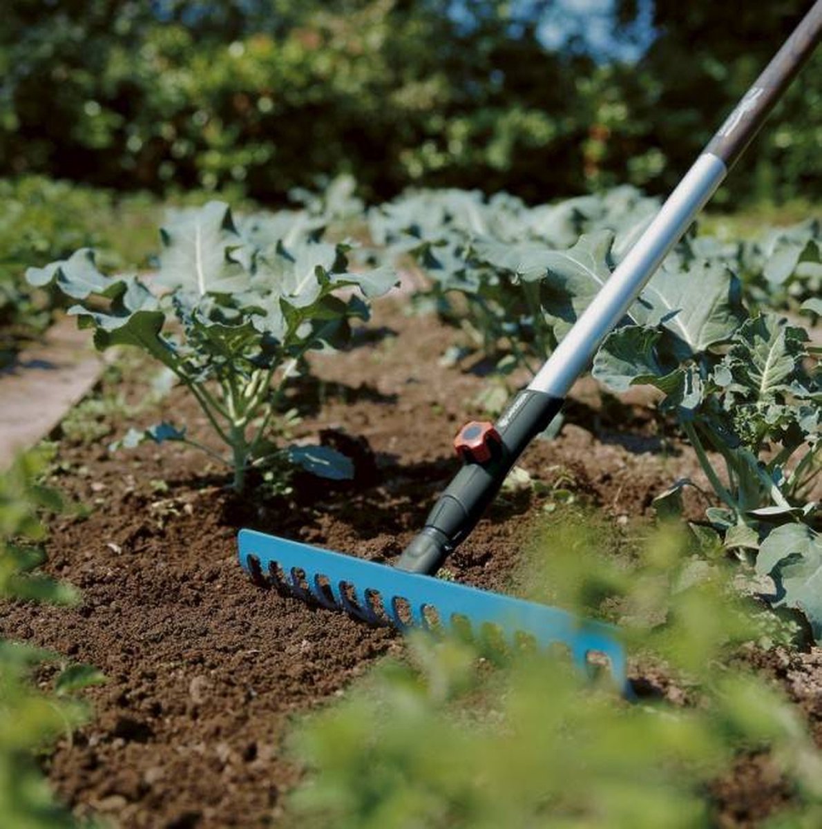  GARDENA Combisysteem Hark 14 Tands Hark - Werkbreedte 36 Cm - Aanbevolen Steellengte 150 Cm
