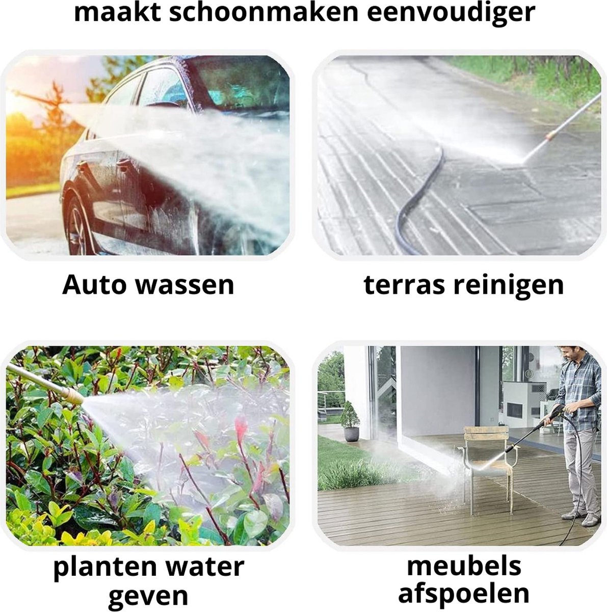  Hogedrukreiniger - Draagbaar - Auto Wasmachine - Hogedrukreiniger