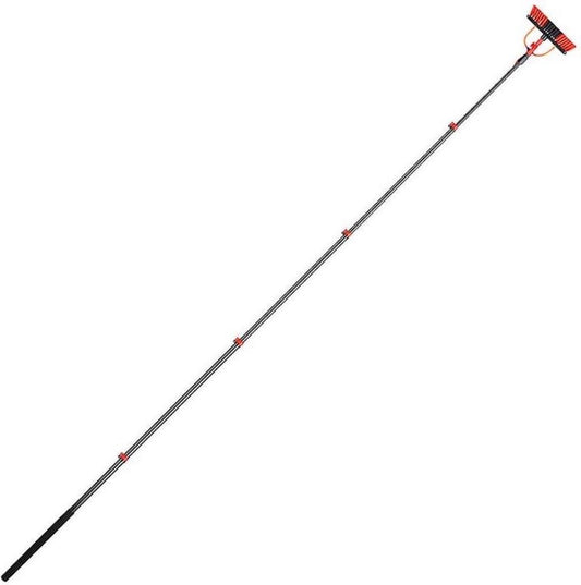  HIGHWALL Telescoopsteel Met Borstel - Glazenwassersset - Tot 4,6m Uitschuifbaar - Met Zeepdispenser