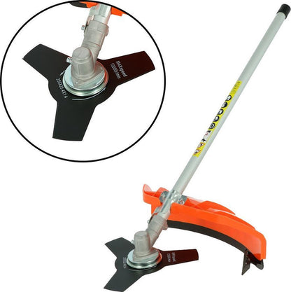  Kibani 6-in-1 Multitool - 52 Cc / 1.9 PK 2-takt Benzine Motor - Heggenschaar, Kettingzaag, Grastrimmer, Maaidraad 100M, Onkruidborstel, Zaagblad, Maaidraad 100 M &amp; Bosmaaier