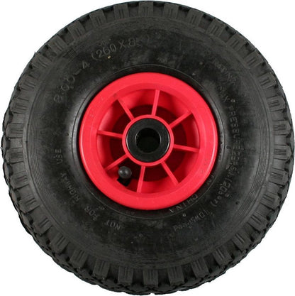 Benson Bolderkarwiel Steekwagenwiel Met Luchtband 3.00-4 | Asgatdiameter 20mm Rollager | Hoogte Wiel 26cm