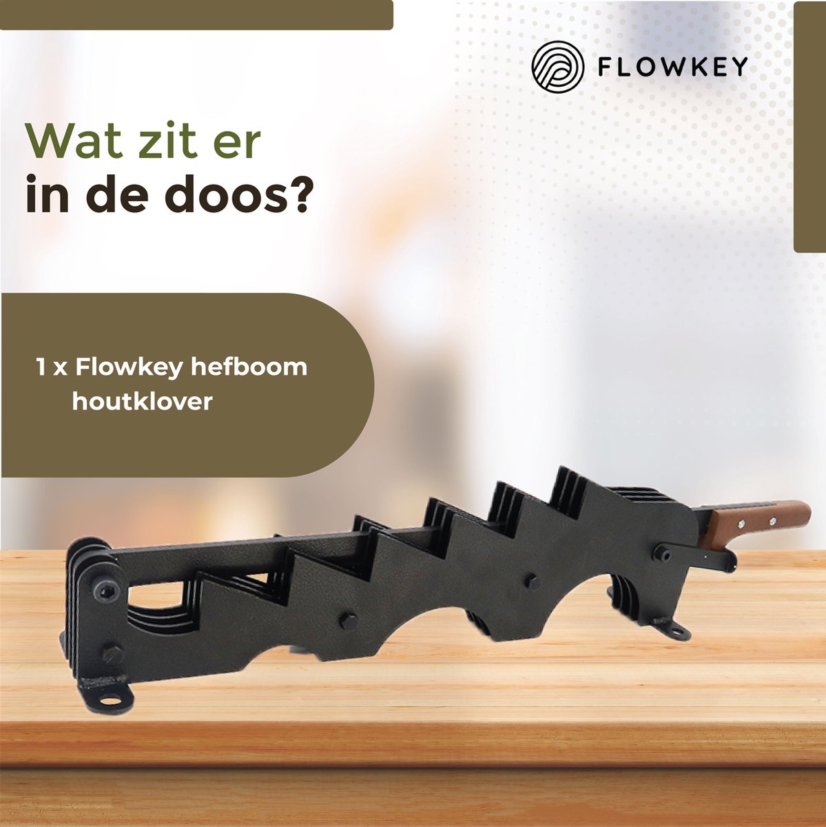  Flowkey® Houtklover XL - Houtsplijter Bijl - Houtkliever Kloofwig Gietijzer - Voor Hout &amp; Aanmaakhout - Inclusief Gratis Bevestigingsset