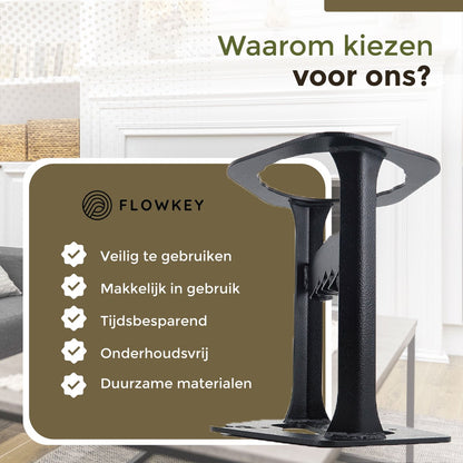  Flowkey® Houtklover XL - Houtsplijter Bijl - Houtkliever Kloofwig Gietijzer - Voor Hout &amp; Aanmaakhout - Inclusief Gratis Hamer