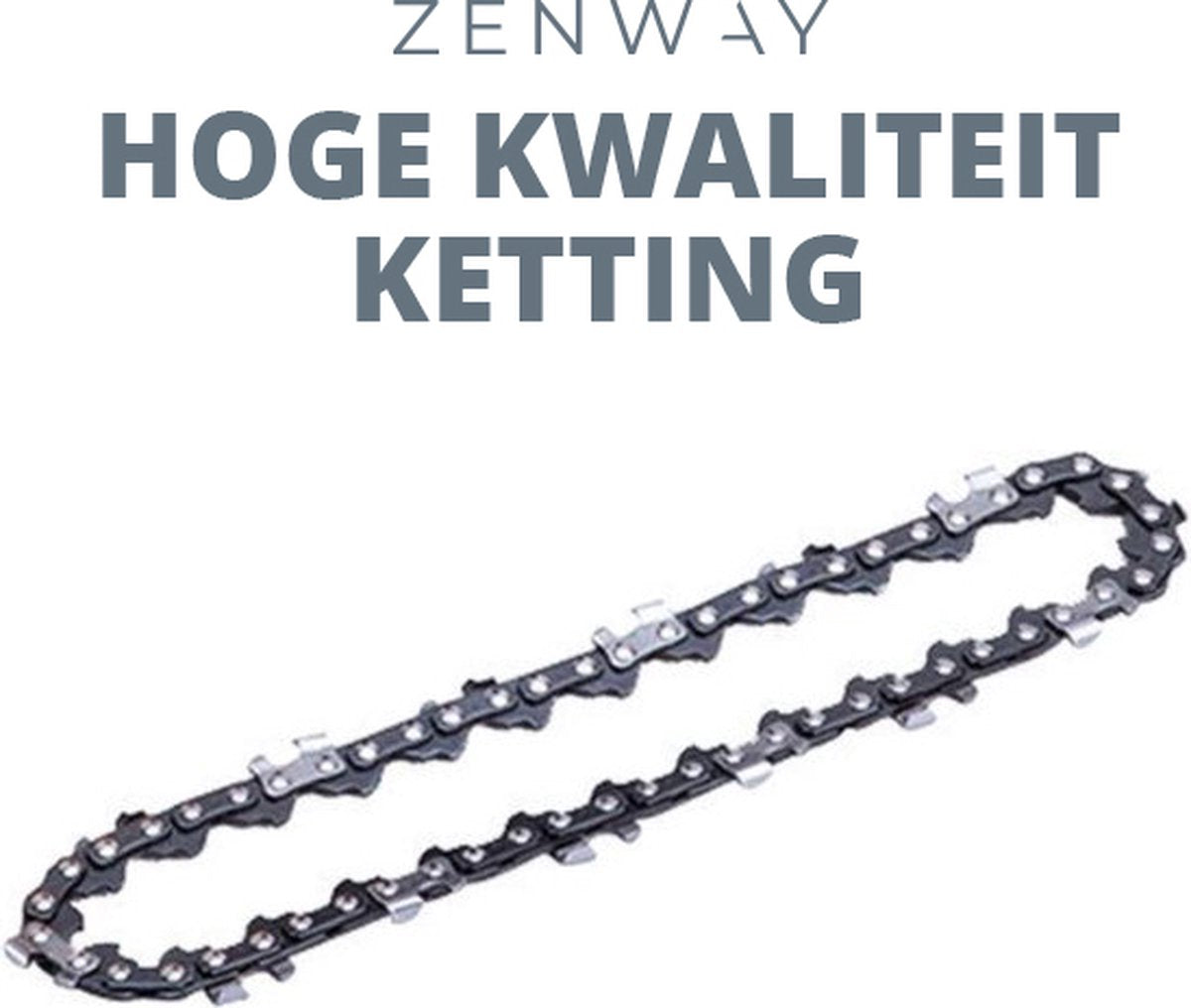  Zenway - Ketting Voor Zenway Mini Kettingzaag Met Accu