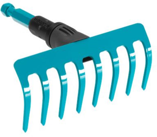  GARDENA Combisysteem Grindhark 8 Tands - Werkbreedte 15 Cm - Aanbevolen Steellengte 130 Cm