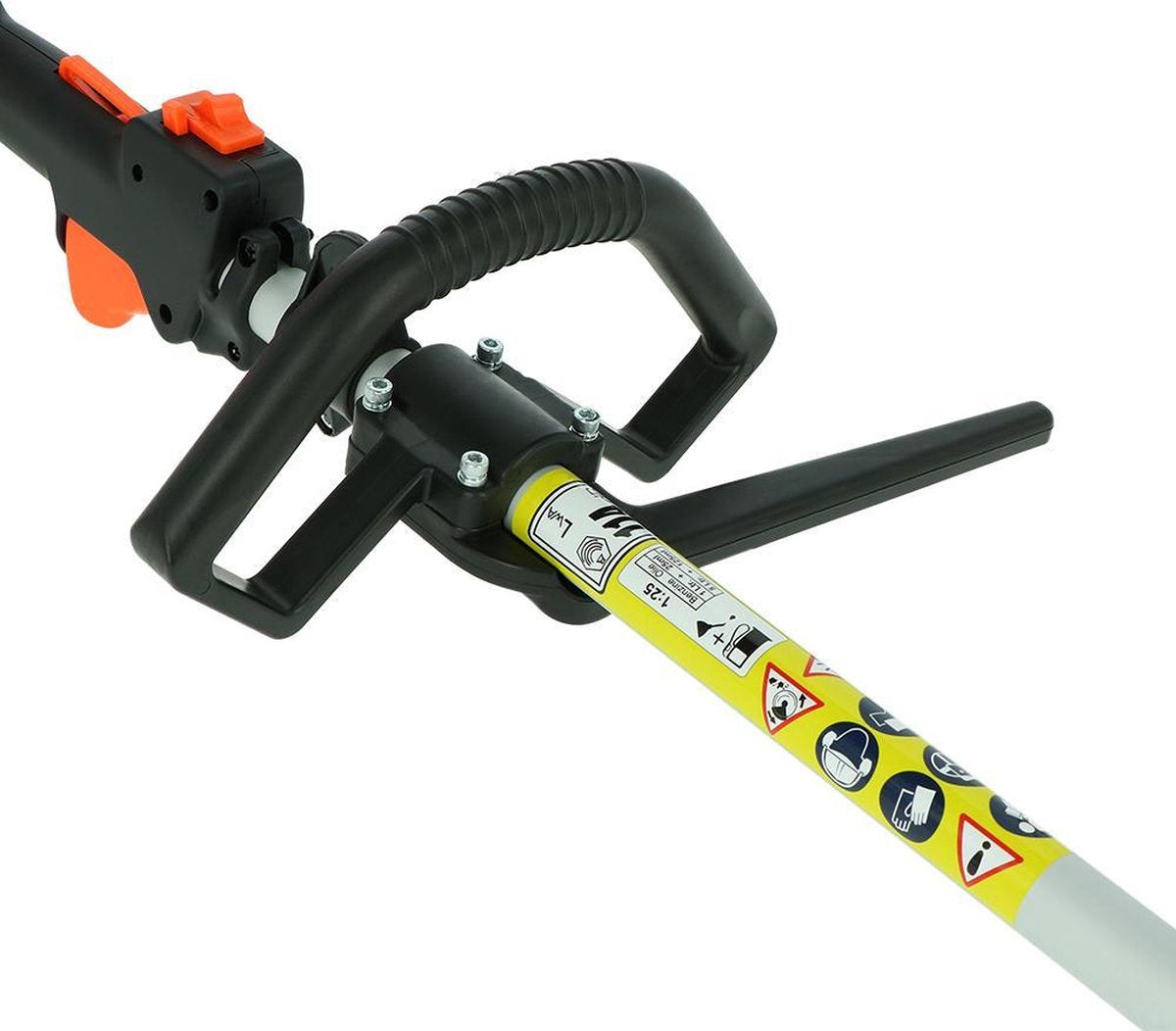  Kibani 6-in-1 Multitool - 52 Cc / 1.9 PK 2-takt Benzine Motor - Heggenschaar, Kettingzaag, Grastrimmer, Maaidraad 100M, Onkruidborstel, Zaagblad, Maaidraad 100 M &amp; Bosmaaier