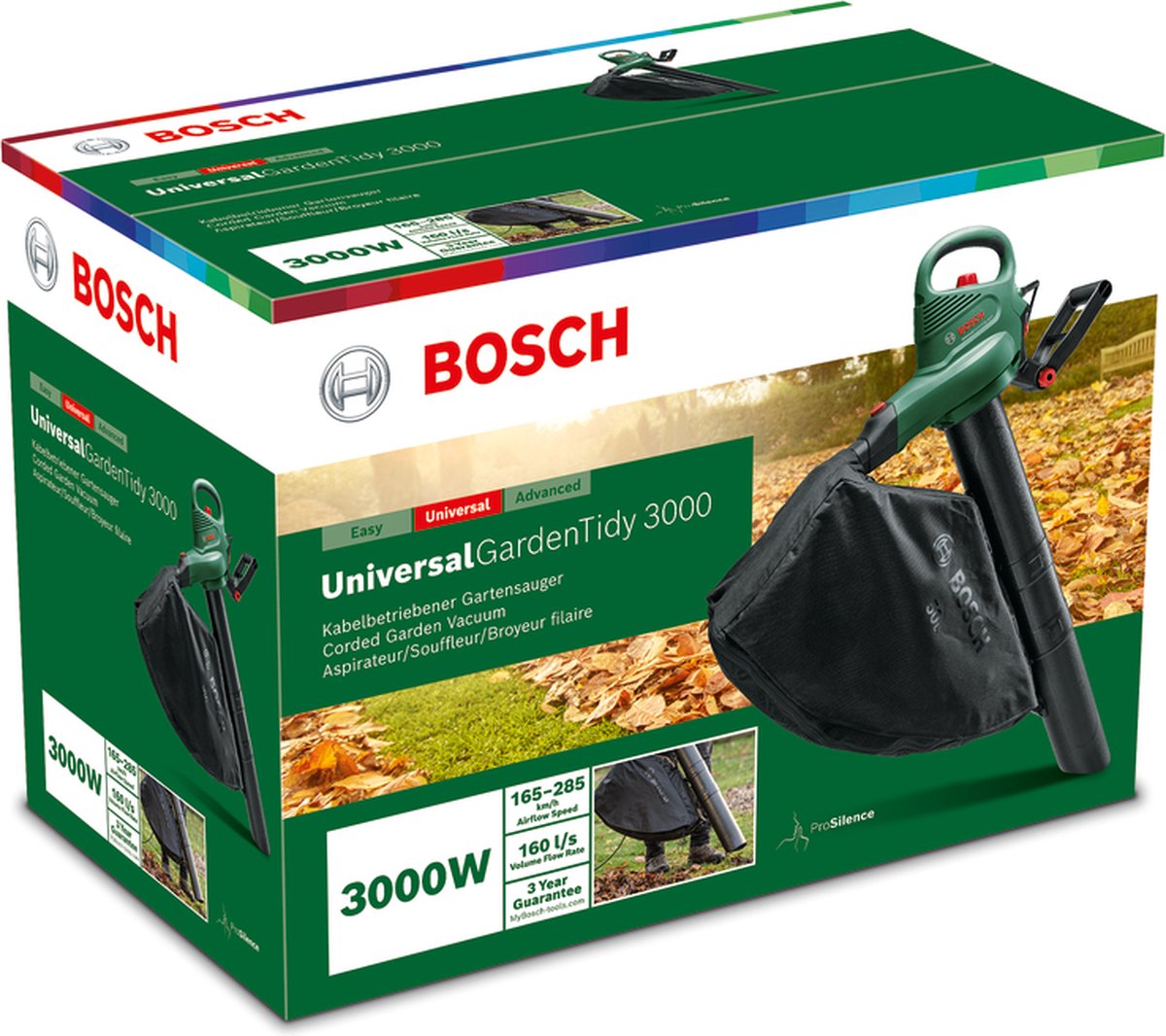  Bosch UniversalGardenTidy 3000 Bladblazer - Op Snoer - 3000 W