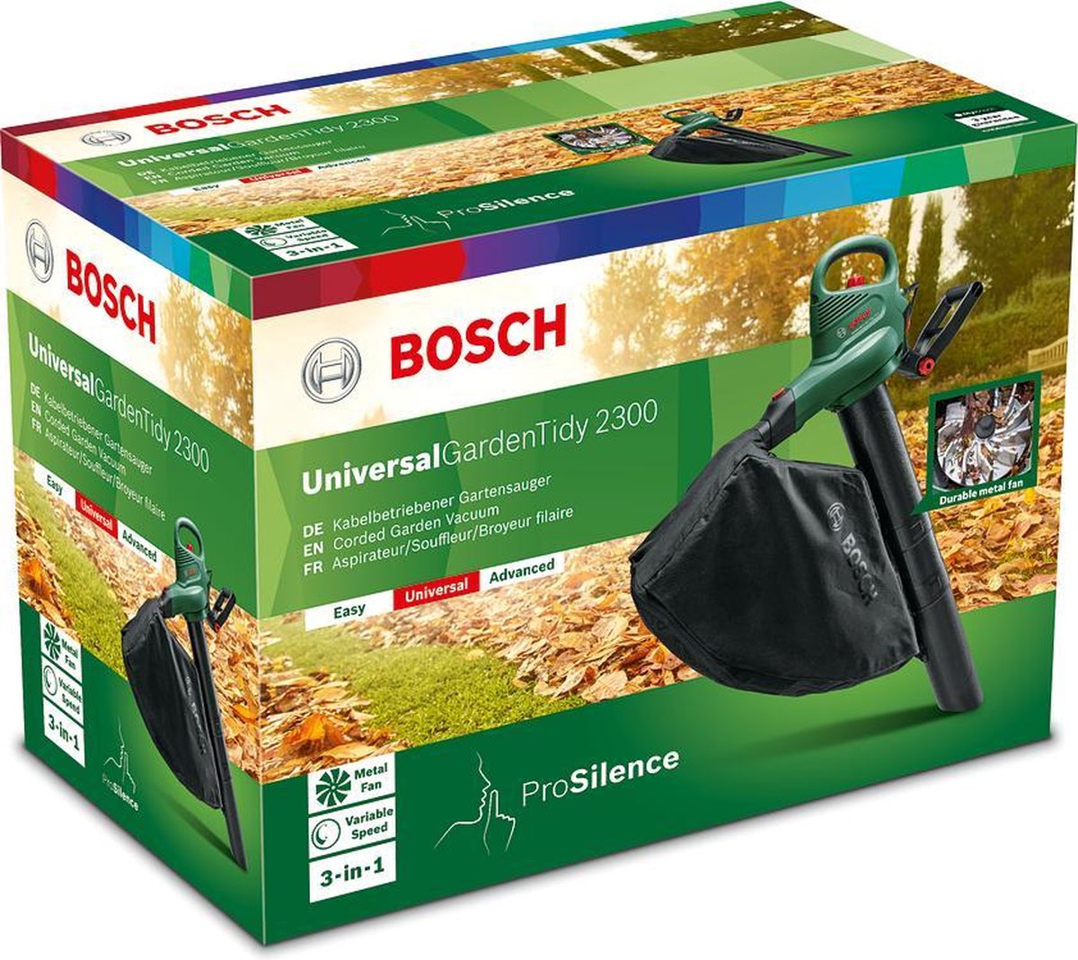  Bosch UniversalGardenTidy 2300 Bladblazer - Op Snoer - 2300 W