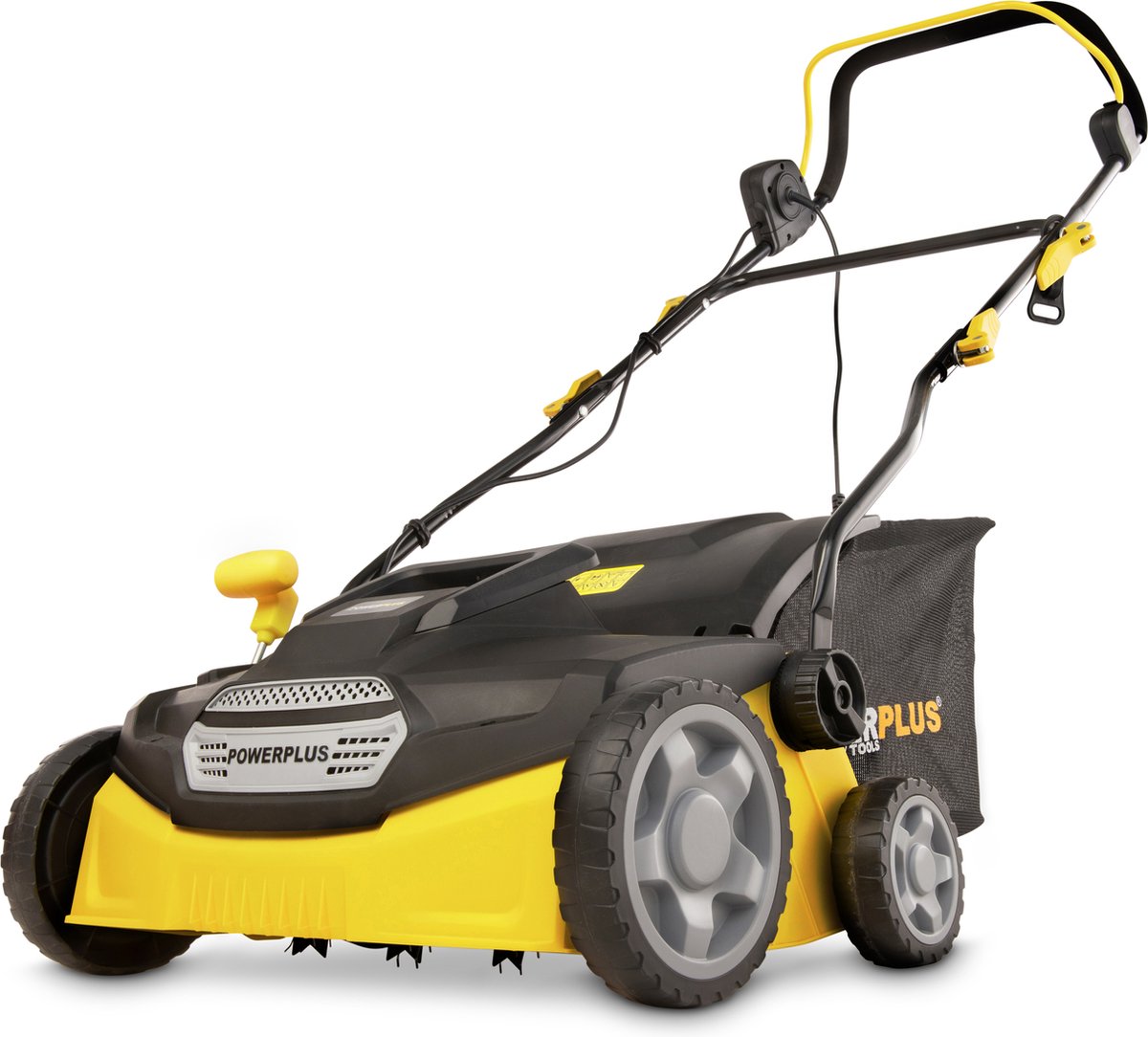  Powerplus POWXG7516 Elektrische Verticuteermachine - Mos Verwijderaar - 1800W - 360mm Maaibreedte- 45L Opvangbak - Incl. Gazonbeluchter/grasbeluchter