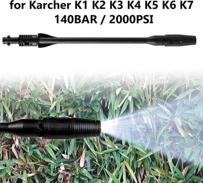 Merkloos 140 Bar Hogedrukspuitlans - Hogedrukreiniger Kärcher-opzetstuk - Verstelbare Sproeikop Voor Karcher Hogedrukreiniger - Accessoire Voor Karcher K1 K2 K3 K4 K5 K6 K7