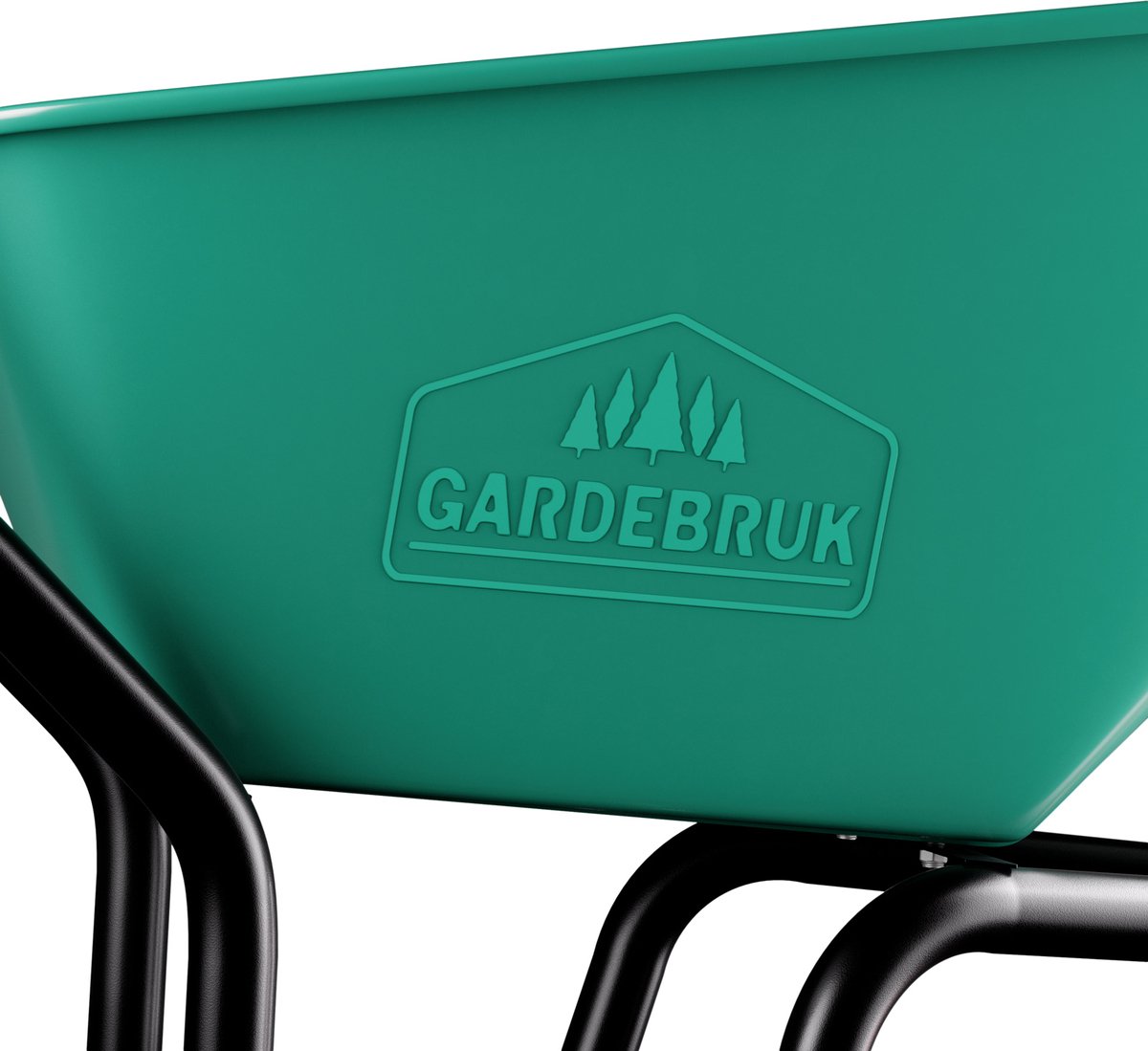  Gardebruk Kruiwagen 100 L - Kunststof Kuip – Tot 150KG Groen